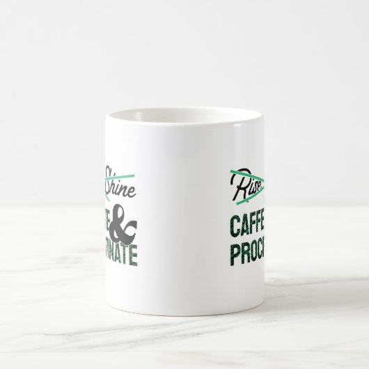 Caffeinat & Procrastinate Kaffeetasse (Mittel)