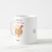 Caffeinate Carry on Llama Alpaca handGezeichnet Ti Kaffeetasse (Vorderseite Links)