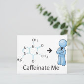 Caffeinate Postkarte (Stehend Vorderseite)