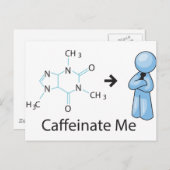 Caffeinate Postkarte (Vorne/Hinten)