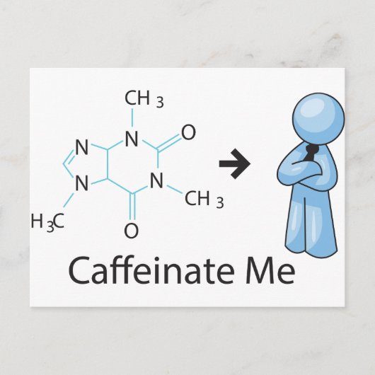 Caffeinate Postkarte (Vorderseite)
