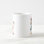 Caffeinate und Conquor Sassy Retro Kaffeetasse (Mittel)