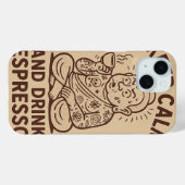 Caffeinated Calling Case-Mate iPhone Hülle (Rückseite (Horizontal))