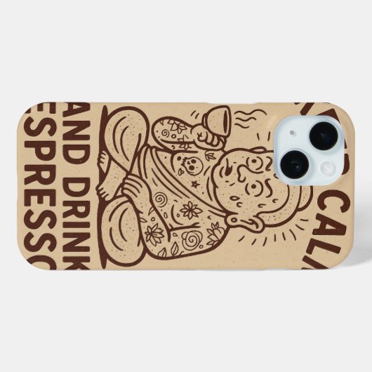 Caffeinated Calling Case-Mate iPhone Hülle (Rückseite (Horizontal))