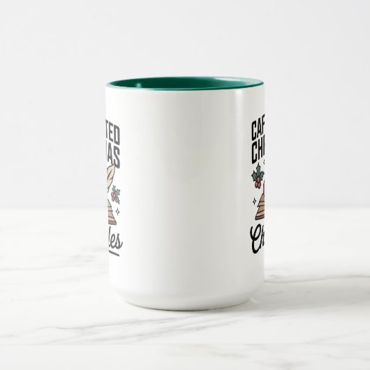 Caffeinated Christmas Chronicles Mug Holiday Fun Tasse (Zentrum)