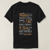 Caffeinated Coffee Quote T-Shirt (Design vorne)