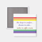 Caffeinated Dreamer Magnet (Vorderseite/Rückseite)