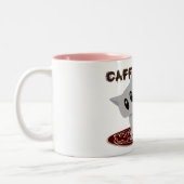 caffeinated Miezekatze Zweifarbige Tasse (Links)