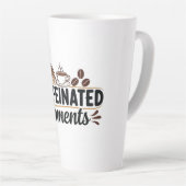 Caffeinated Moments - Coffee Lover Design Milchtasse (Rechte Ecke)