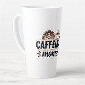 Caffeinated Moments - Coffee Lover Design Milchtasse (Linke Ecke)