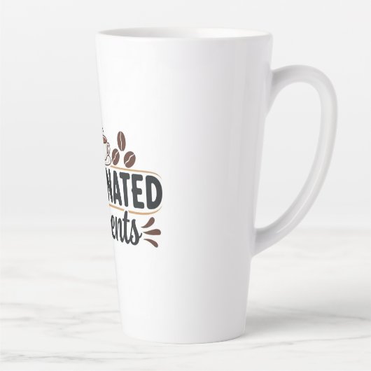 Caffeinated Moments - Coffee Lover Design Milchtasse (Rechts)