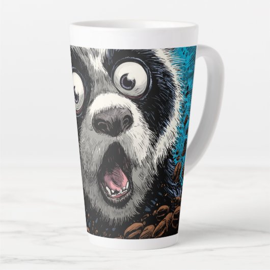Caffeinated Panda Milchtasse (Rechte Ecke)
