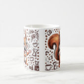 Caffeinated Squirrel | Funny Coffee Lover Animal Kaffeetasse (Mittel)