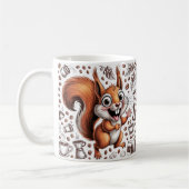 Caffeinated Squirrel | Funny Coffee Lover Animal Kaffeetasse (Links)
