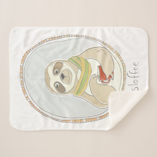 Caffeinated Süsse | Sloffee Sherpadecke (Vorderseite (Horizontal))