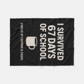 Caffeine And Chaos Funny Teacher Student 6-7 Meme  Fleecedecke (Vorderseite (Horizontal))