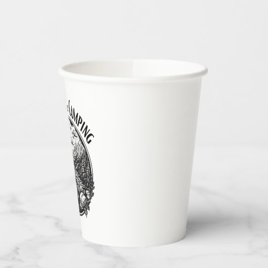 Caffeine & Camping Pappbecher (Links)