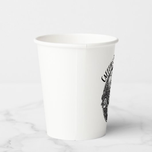 Caffeine & Camping Pappbecher (Rechts)