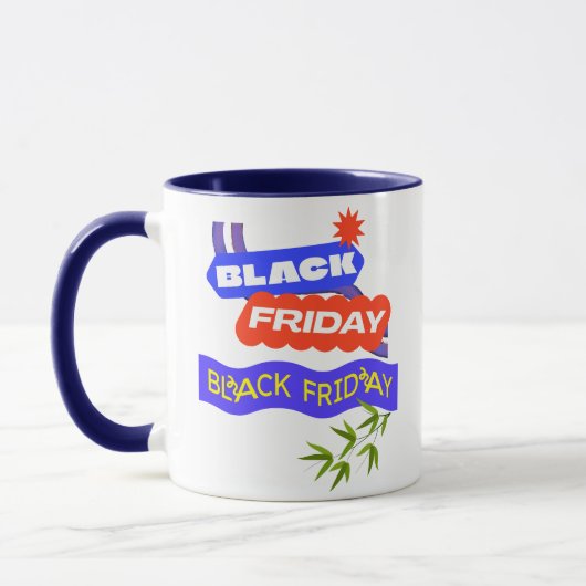 "Caffeine & Cart – Black Friday Hustle" Tasse (Links)
