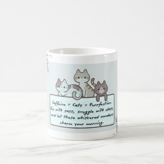 Caffeine & Cats Mug Kaffeetasse (Mittel)