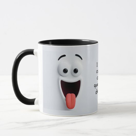 Caffeine Chaos, Add Name Message,  Expressive Face Tasse (Links)