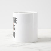 Caffeine. Chaos. Repeat. – Neon Cyberpunk Coffee M Jumbo-Tasse (Vorderseite)