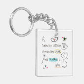 Caffeine Chaos Thank You SEN teacher special need Schlüsselanhänger (Vorderseite links)