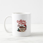 Caffeine & Cheer Mug | Funny Christmas Coffee Gift Kaffeetasse (Links)
