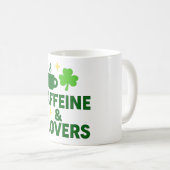 Caffeine & Clovers – Irish Coffee Lover  Kaffeetasse (VorderseiteRechts)