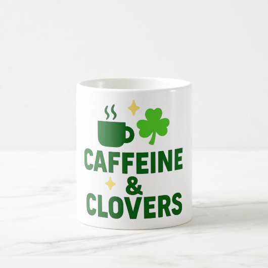 Caffeine & Clovers – Irish Coffee Lover  Kaffeetasse (Mittel)