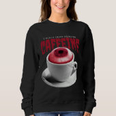 Caffeine Coffee cup Halloween Sweatshirt (Vorderseite)