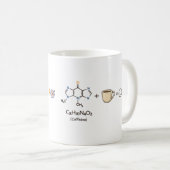 Caffeine Equation–Coffee Powers You Funny Science  Kaffeetasse (VorderseiteRechts)