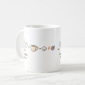 Caffeine Equation–Coffee Powers You Funny Science  Kaffeetasse (Vorderseite Links)