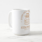 Caffeine Fuels Every Heartbeat Kaffeetasse (Vorderseite Links)