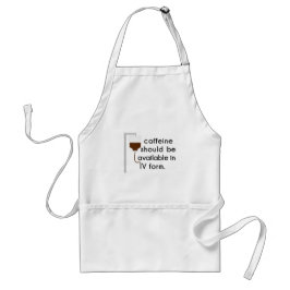 caffeine in IV, nurse humor Schürze