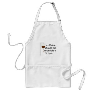 caffeine in IV, nurse humor Schürze