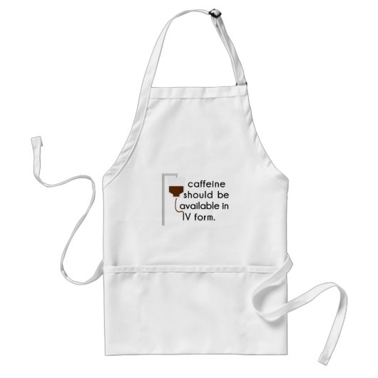 caffeine in IV, nurse humor Schürze (Vorne)