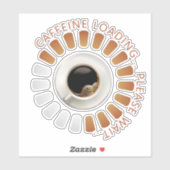 Caffeine loading aufkleber (Blatt)