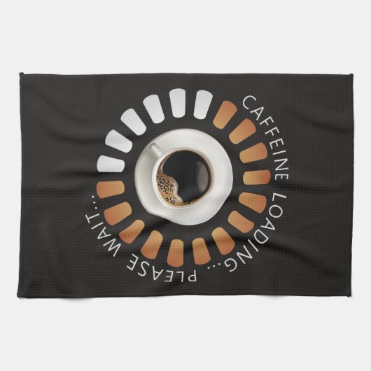 Caffeine loading geschirrtuch (Horizontal)