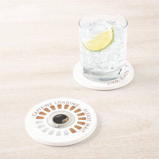 Caffeine loading getränkeuntersetzer (Seite)