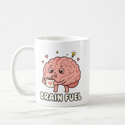 Caffeine Lover brain Kaffeetasse (Links)