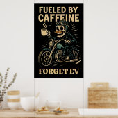 Caffeine Lovers United Poster (Küche)