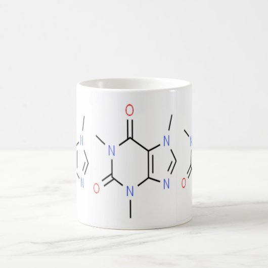 "Caffeine Molecule Chemistry" Kaffeetasse (Mittel)