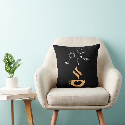 Caffeine Molecule Gift Coffee Lover Science Nerds Kissen (Stuhl )