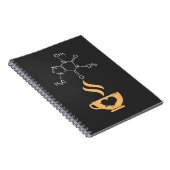 Caffeine Molecule Gift Coffee Lover Science Nerds Notizblock (Rechte Seite)