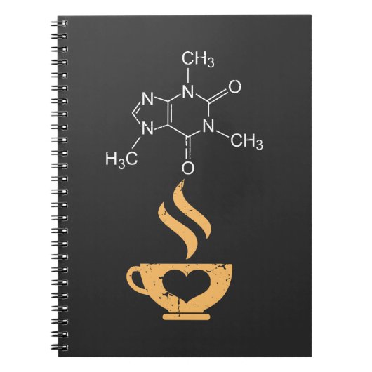 Caffeine Molecule Gift Coffee Lover Science Nerds Notizblock (Vorderseite)