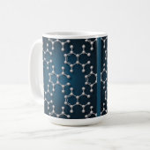 Caffeine Molecules Classic Coffee Mug Kaffeetasse (Vorderseite Links)