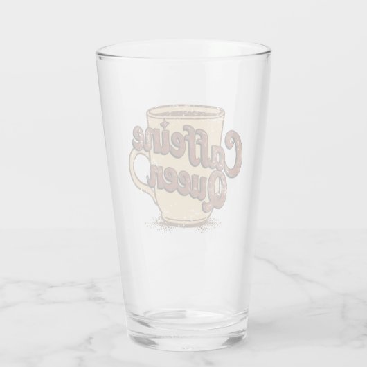 Caffeine Queen Glas (Rückseite)