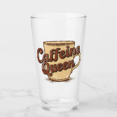 Caffeine Queen Glas (Vorderseite)