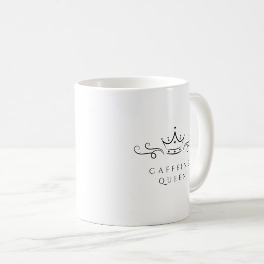 Caffeine Queen Kaffeetasse (VorderseiteRechts)